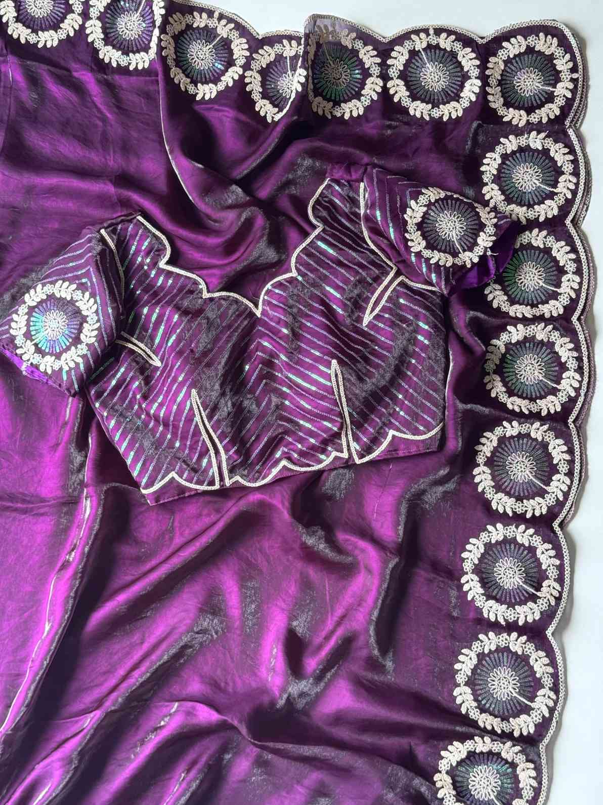 Space Silk Sequence Sarees