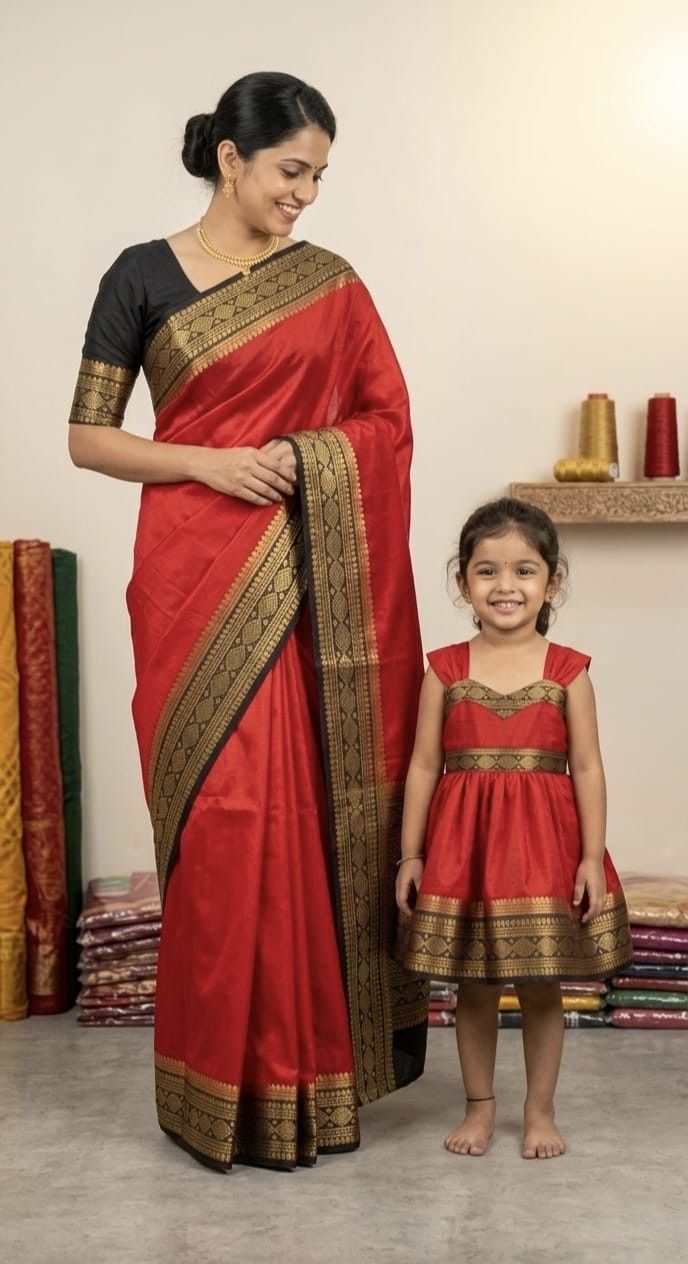 Mysore Dupion Silk Family Outfits