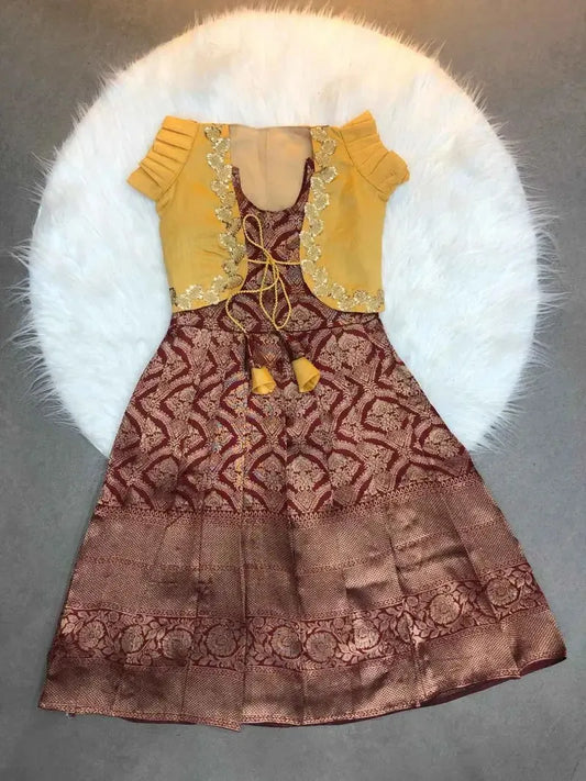 Kid’s Banglory Soft Silk Gown