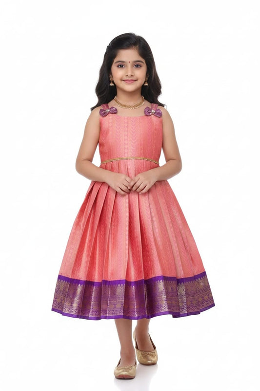 Kid's Semi Kanchi Gown