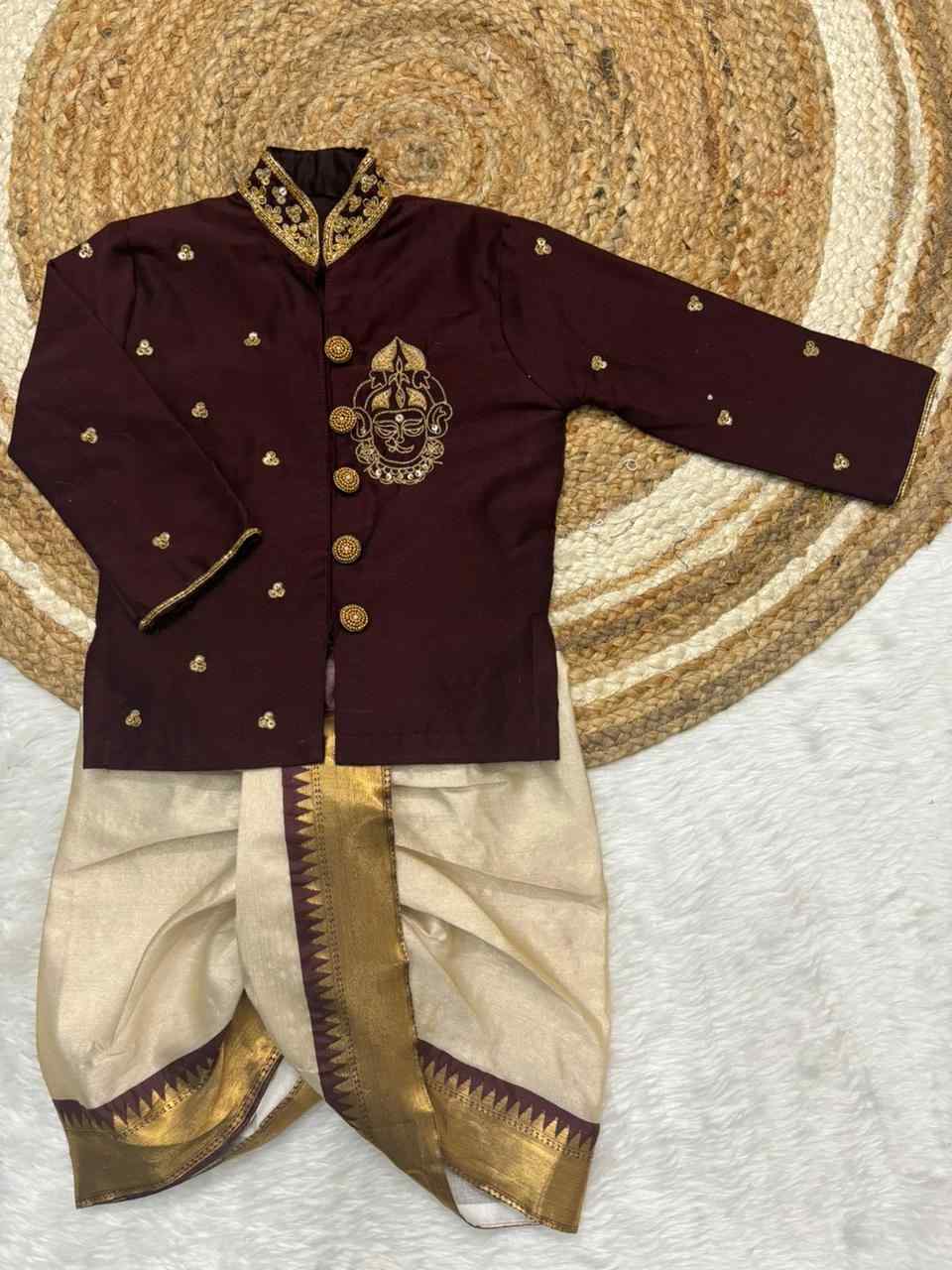 Floral tissue family outfits by Arhas Couture