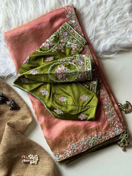 Tissue Silk Sequence Saree