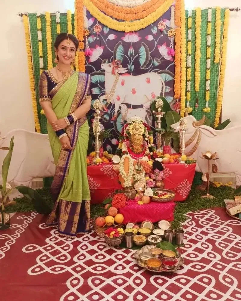 Sridevi Chickenkari Kanchi Saree