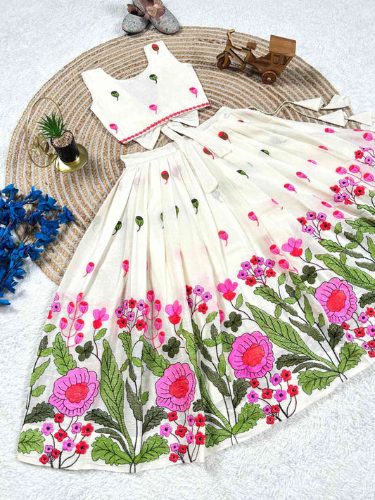Kid's Soft Cotton Lehenga