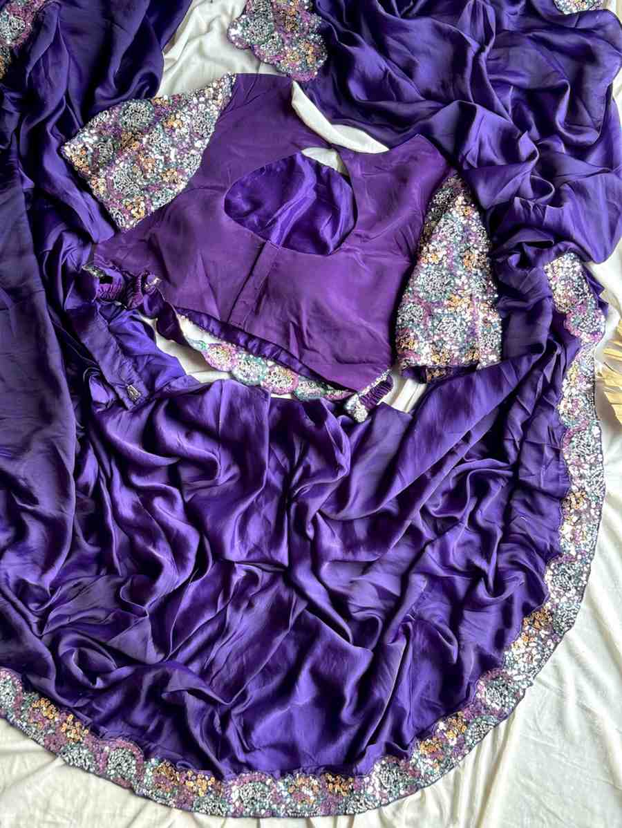 Sequence Work Ready To Wear Saree