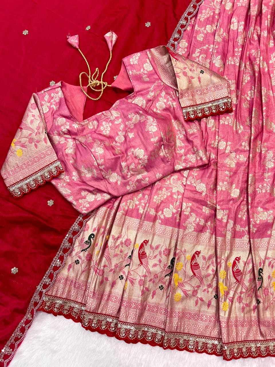 Paithani Tissue Silk Lehengas