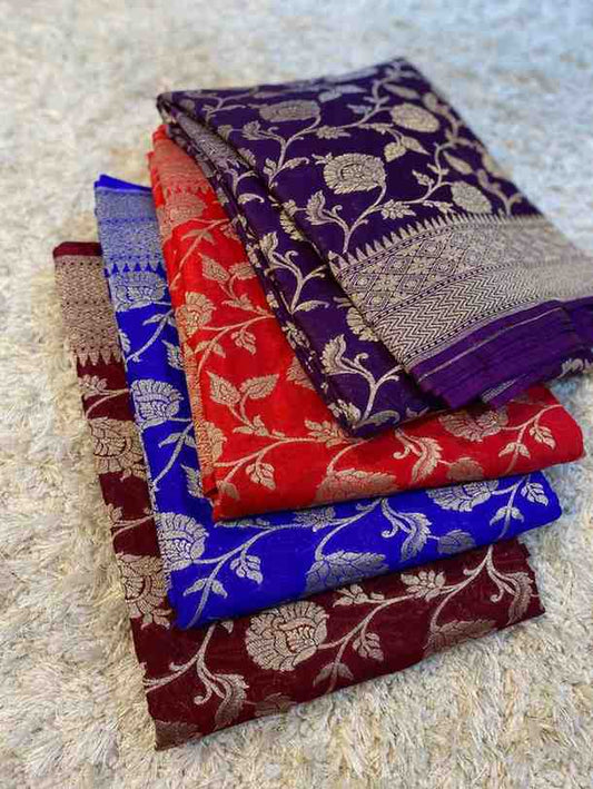Banarasi Mashru Katan Silk Sarees
