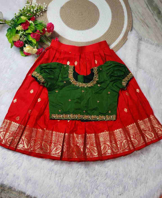 Banarasi Semi Katan Lehenga