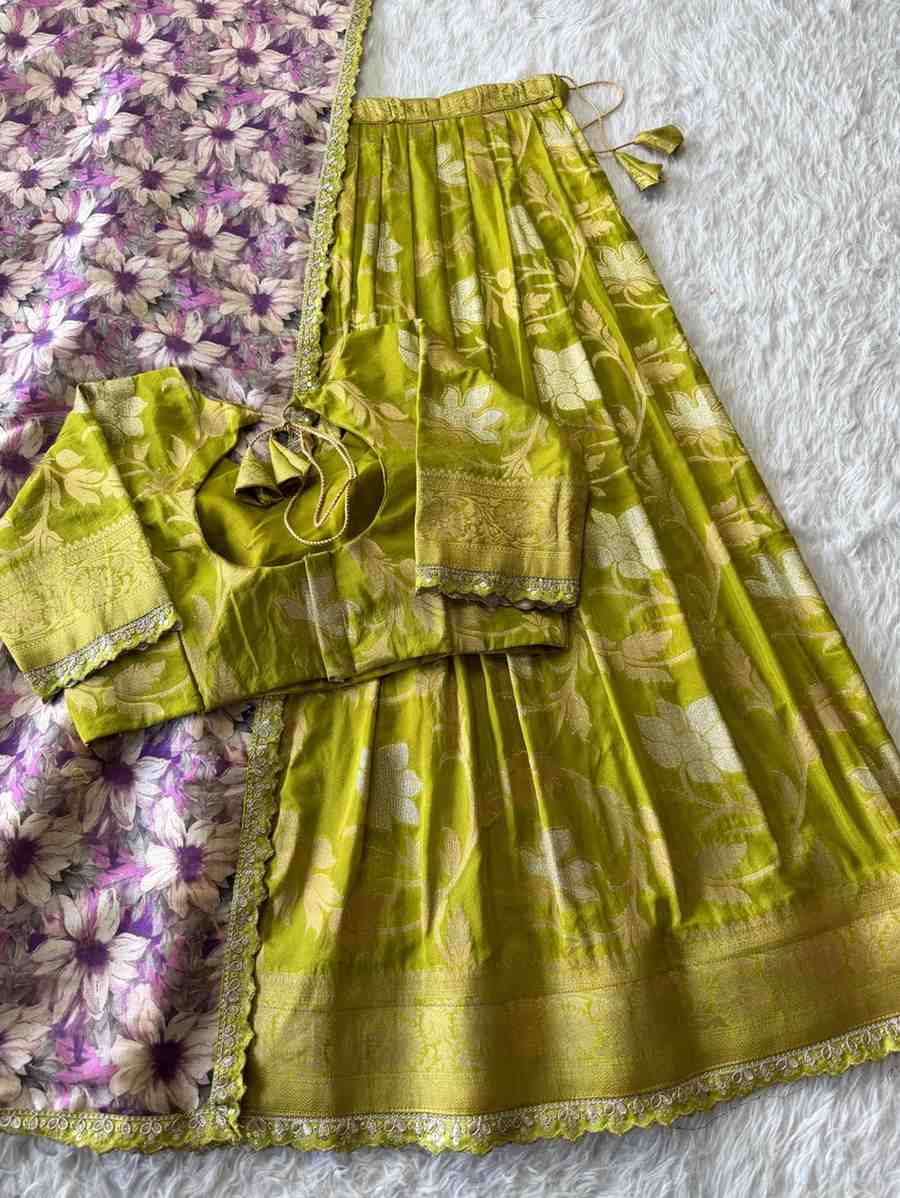 Fancy Khaddi crepe scalloped lehengas by Arhas Couture