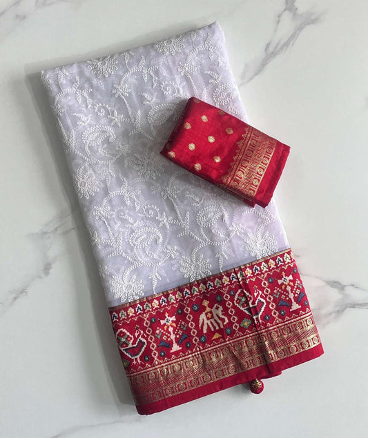 Chikankari Georgette Saree