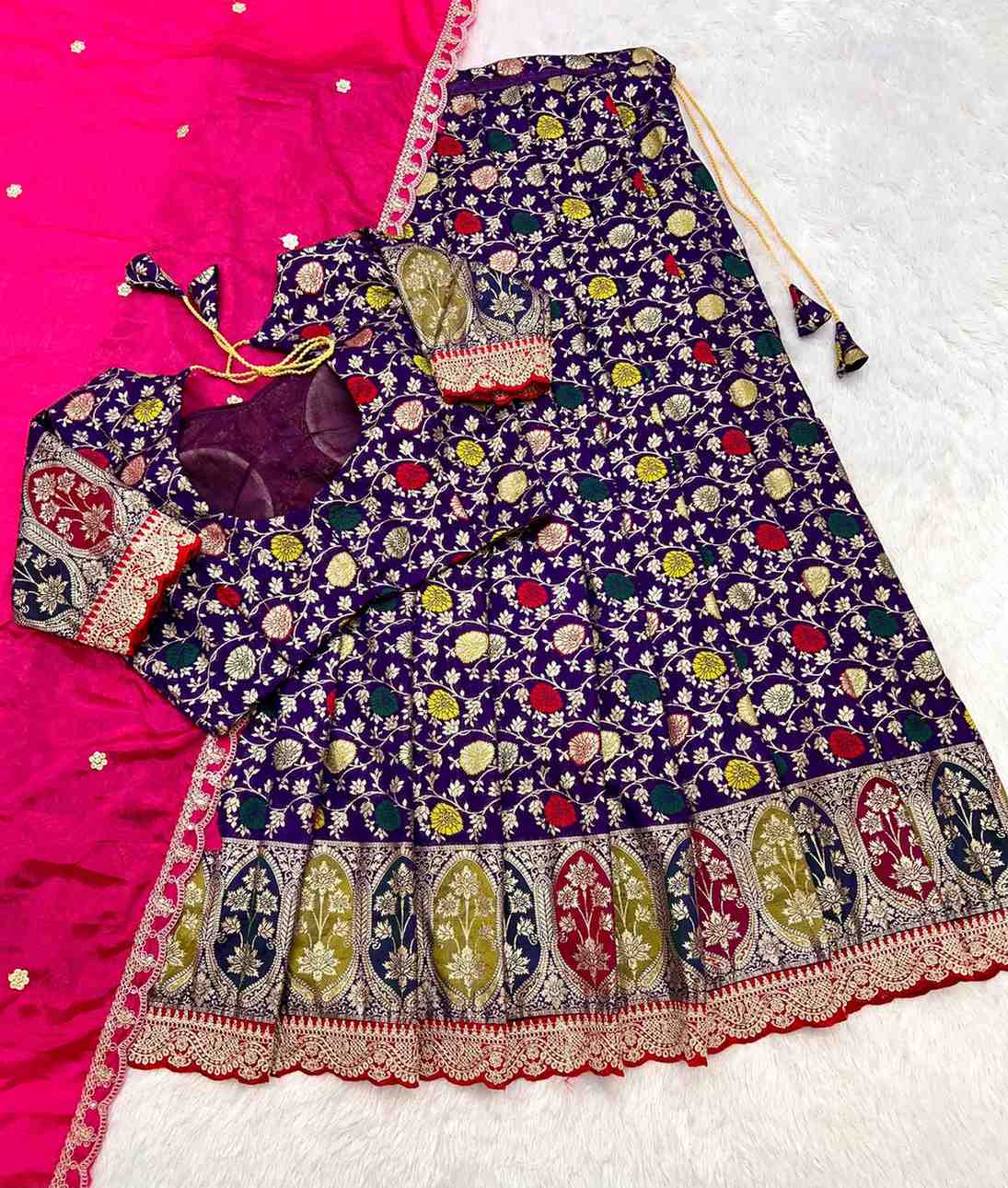 Tissue Dola Silk Lehengas