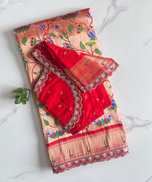 Banarasi Paithani Silk Saree