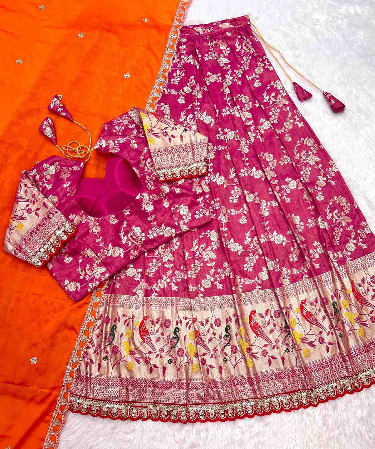 Paithani Tissue Silk Lehengas