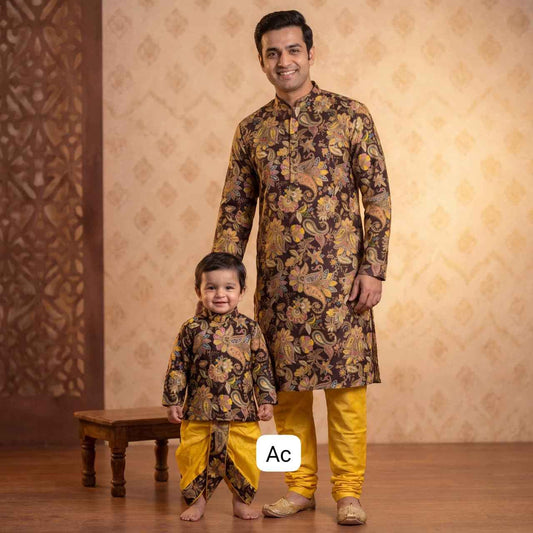Printed Paisley Floral Family Outfits