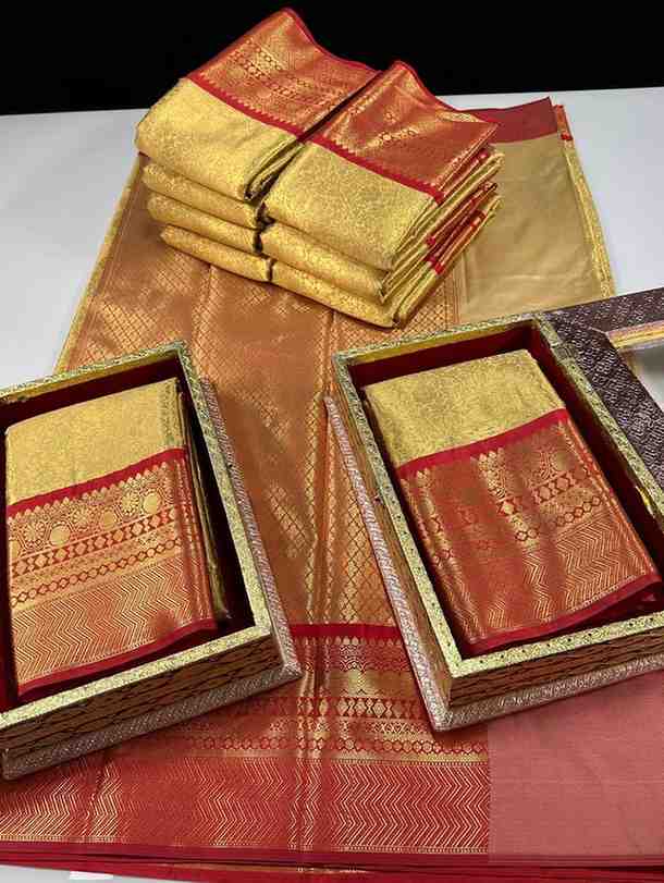 Fancy semi Kanchi family combo by Arhas Couture