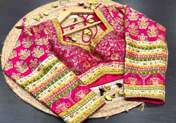 Kashmiri Kanni Crepe Silk Saree