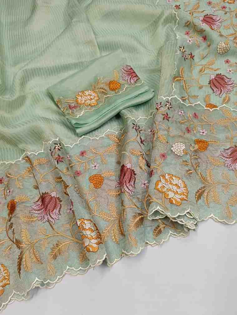 Kora Organza Floral Sarees