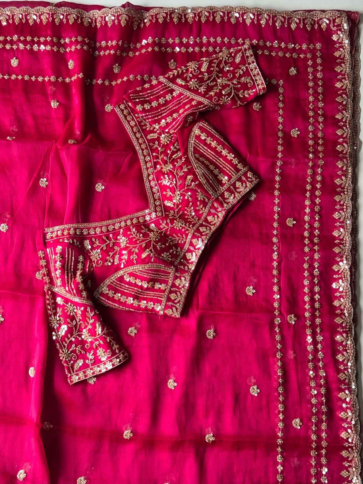 Soft Nylon Tissue Crepe Saree