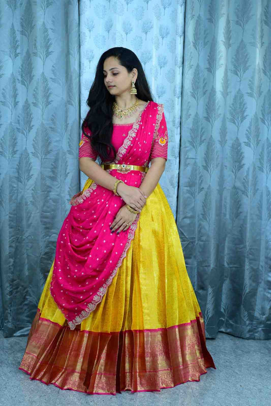 Semi Kanchi Pattu Lehenga