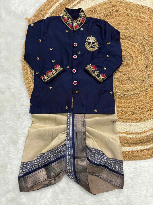 Kid's Banarasi Silk Family Combo