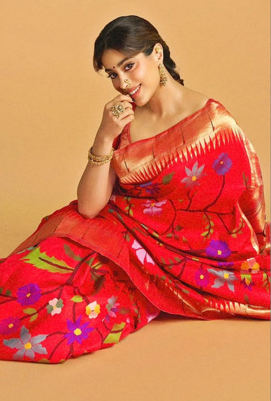 Kanjeevaram Paithani Silk Saree