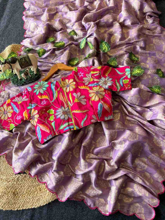 Viscose Tissue Silk Saree