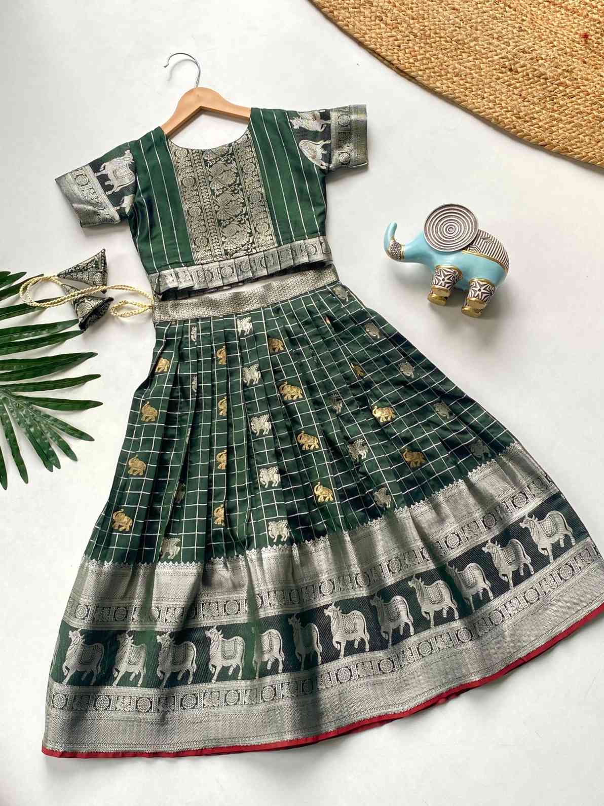 Kid's Kanchi Soft Silk Lehengas