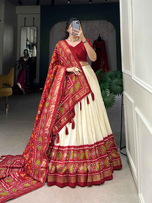 Tussar Silk Lehangas