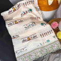 Tussar Silk Cutwork Sarees