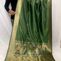 Tissue Paithani Semi Silk Sarees