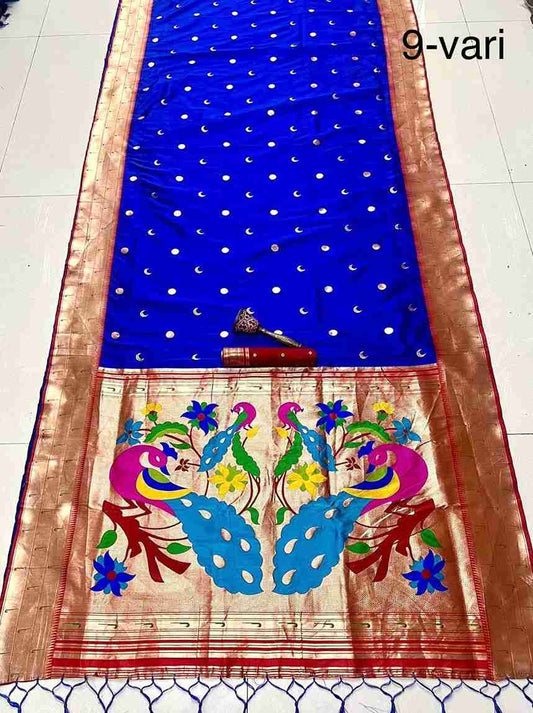 Soft Kanchivaram Paithani Silk Saree