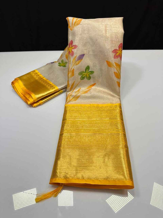 Soft Banarasi Tissue Silk Sarees