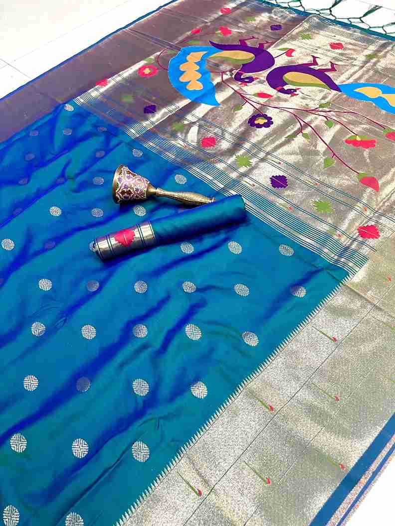 Triple Muniya Paithani Silk Sarees