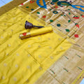 Triple Muniya Paithani Silk Sarees