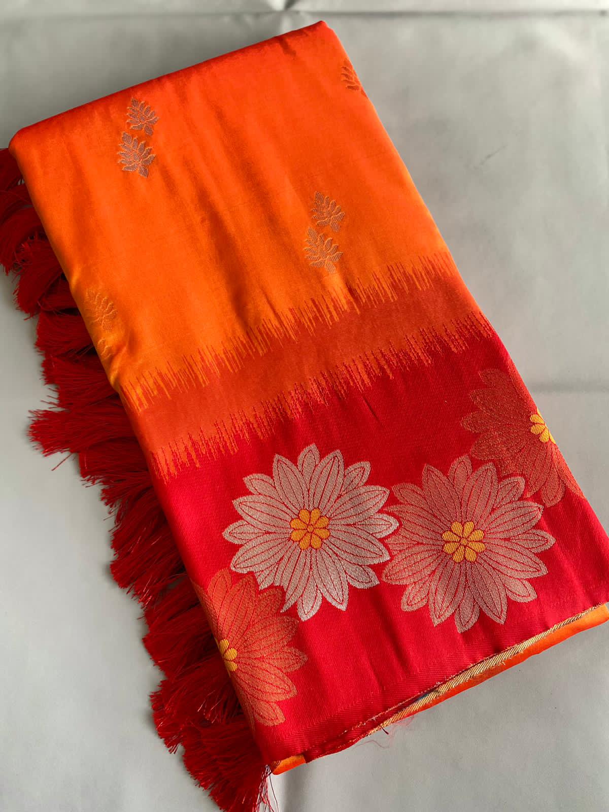 Floral Zari Silk Sarees