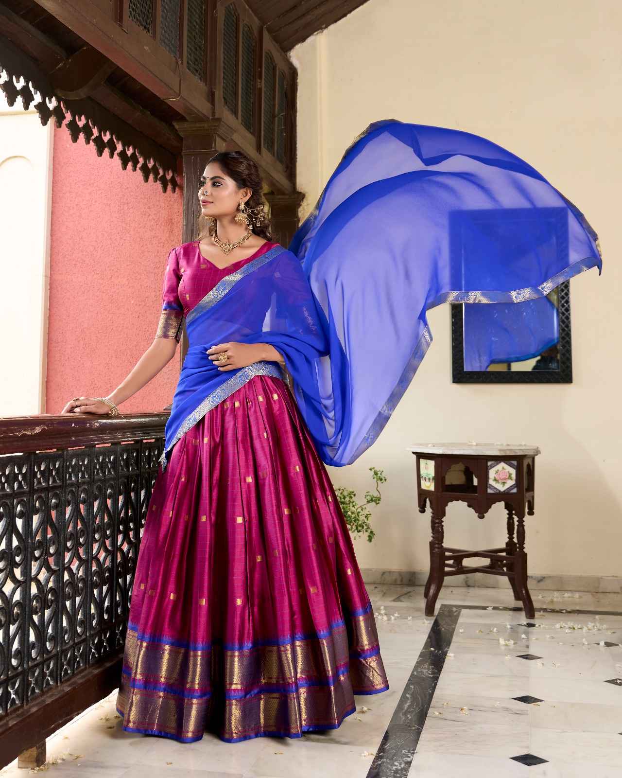 Paithani Cotton Silk Lehangas