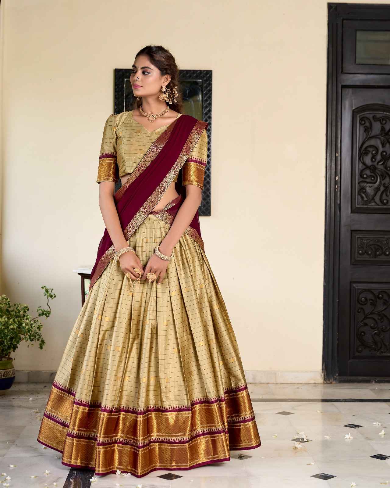Paithani Cotton Silk Lehangas