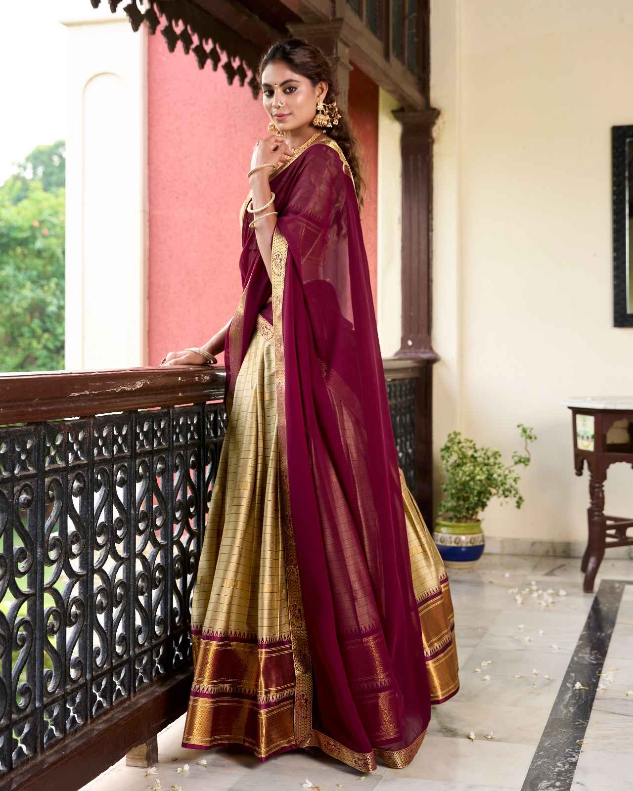 Paithani Cotton Silk Lehangas