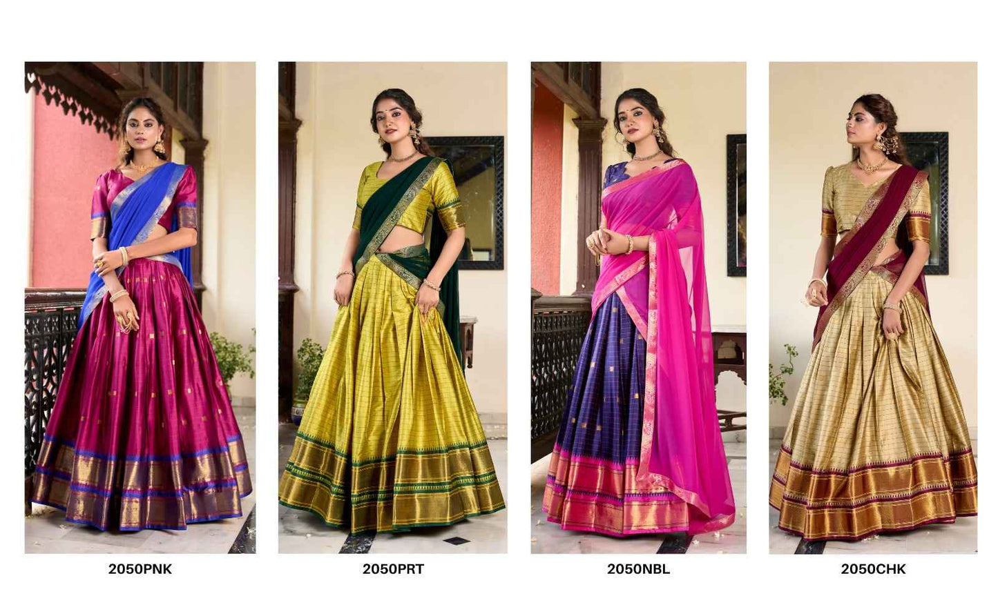 Paithani Cotton Silk Lehangas
