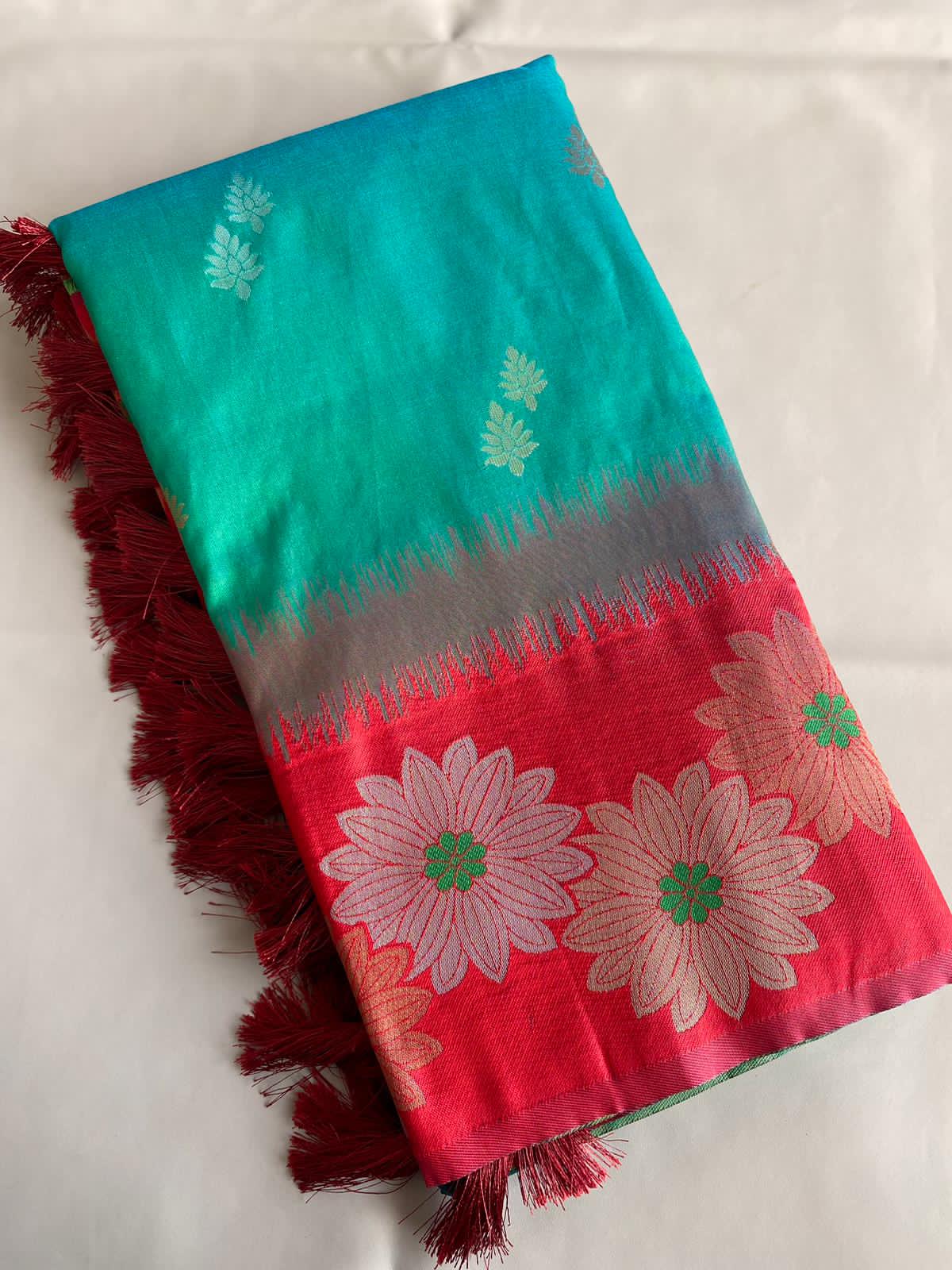 Floral Zari Silk Sarees