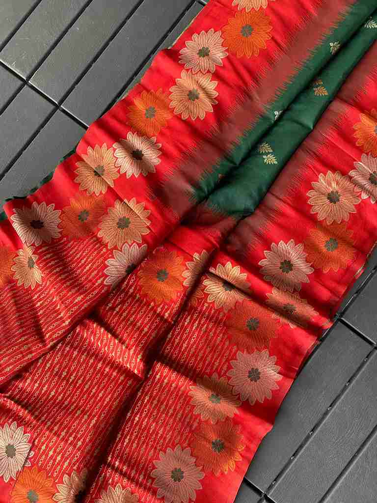 Floral Zari Silk Sarees