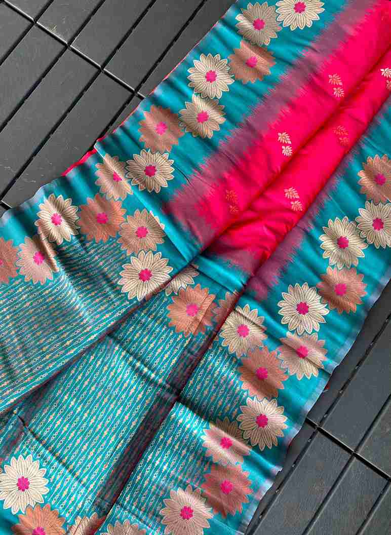 Floral Zari Silk Sarees
