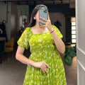 Floral Georgette Gowns