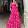 Floral Georgette Gowns