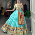 Jaquard Paithani Silk Lehanga