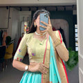 Jaquard Paithani Silk Lehanga