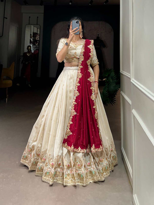 Vichitra Silk Lehanga Choli