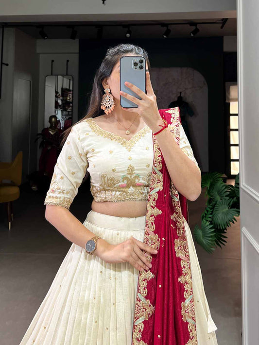 Vichitra Silk Lehanga Choli