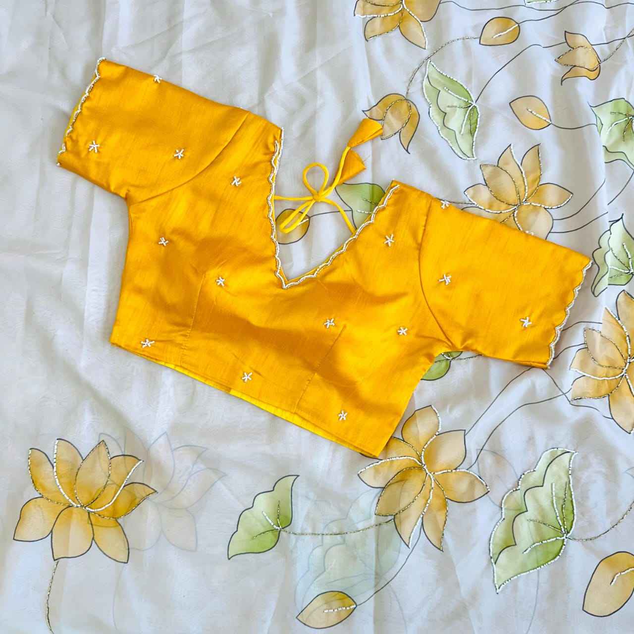 Soft Mulmul Organza Saree