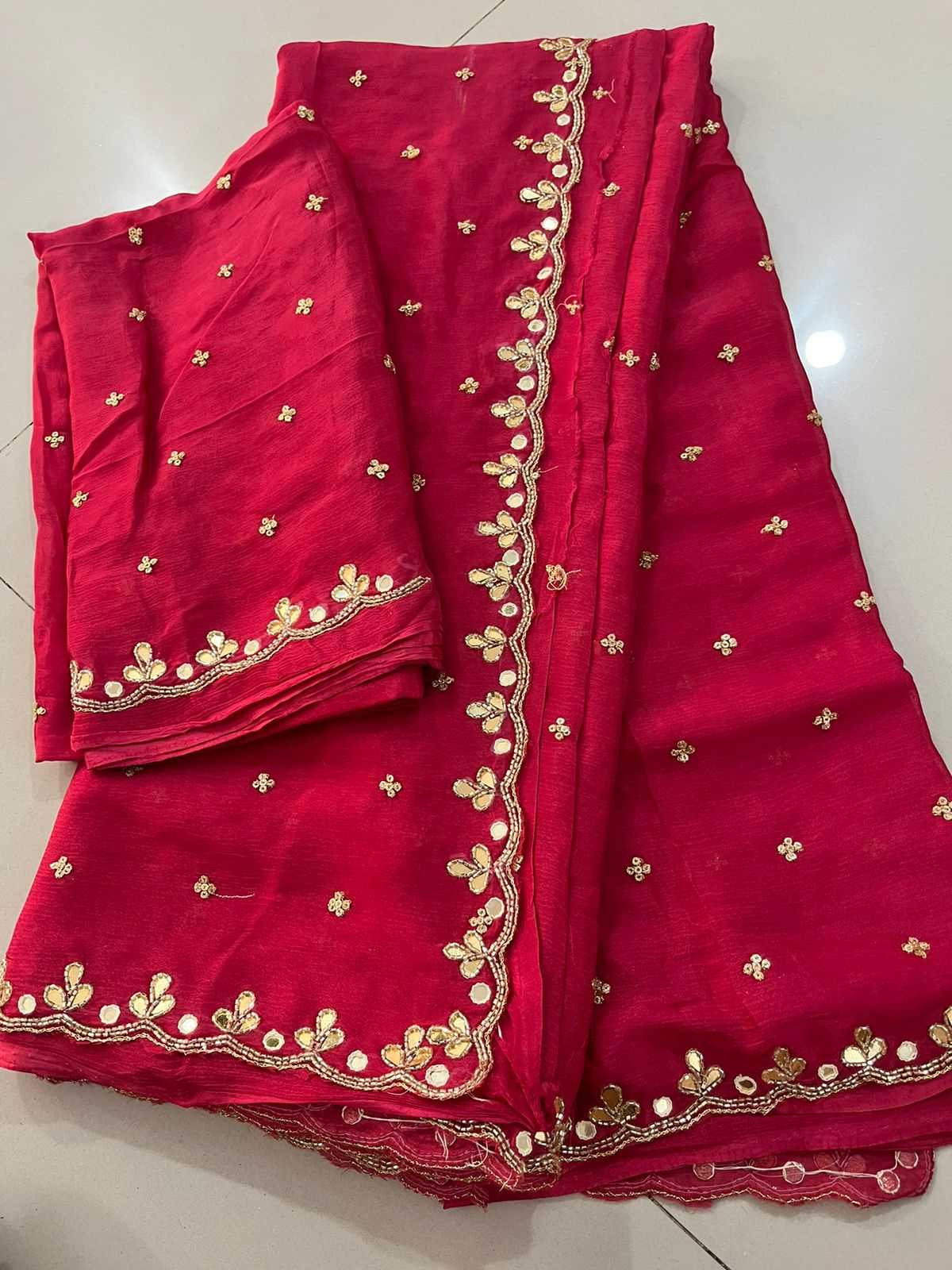 Customized Chinnon Silk Sarees